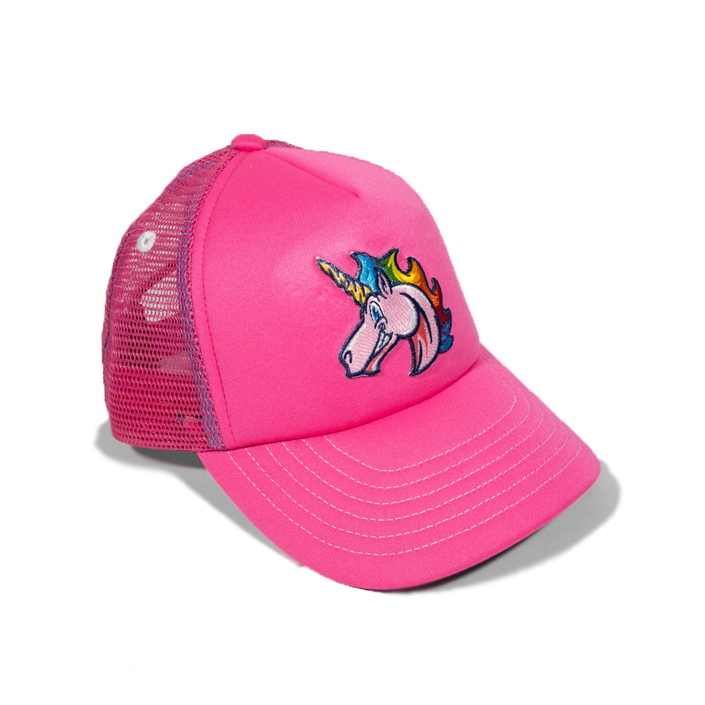 Kids' Rainbow Unicorn Foam Trucker Hat