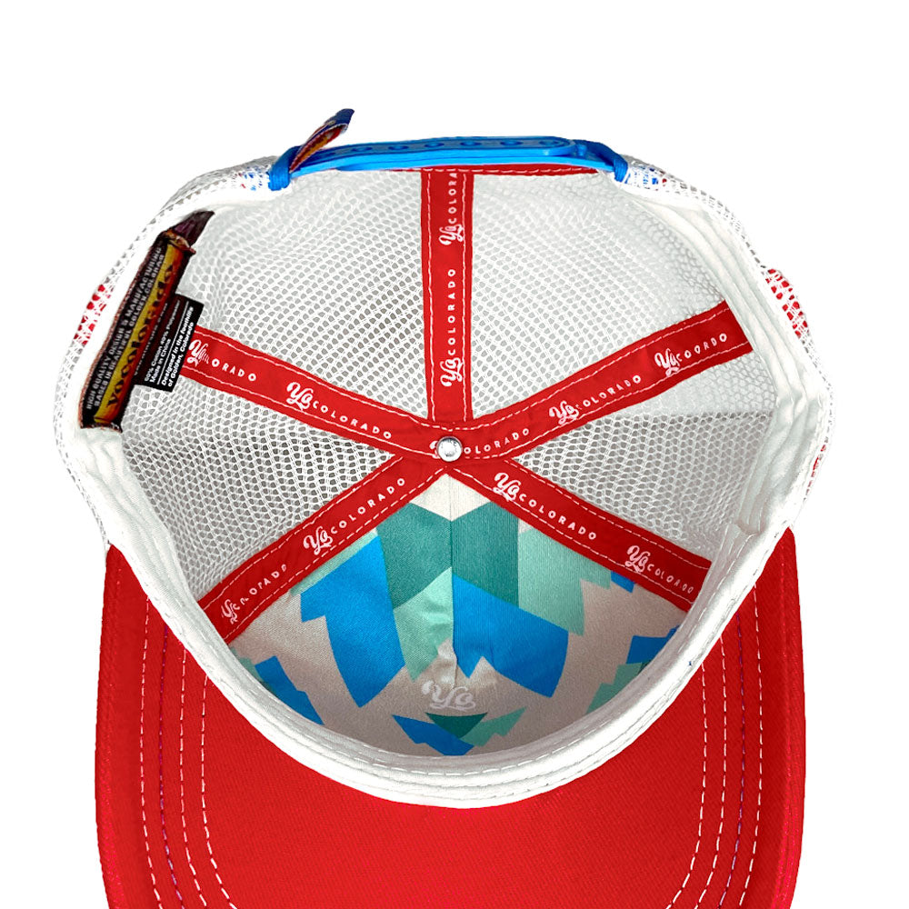 Kids' Mountain Rainbow Trucker Hat