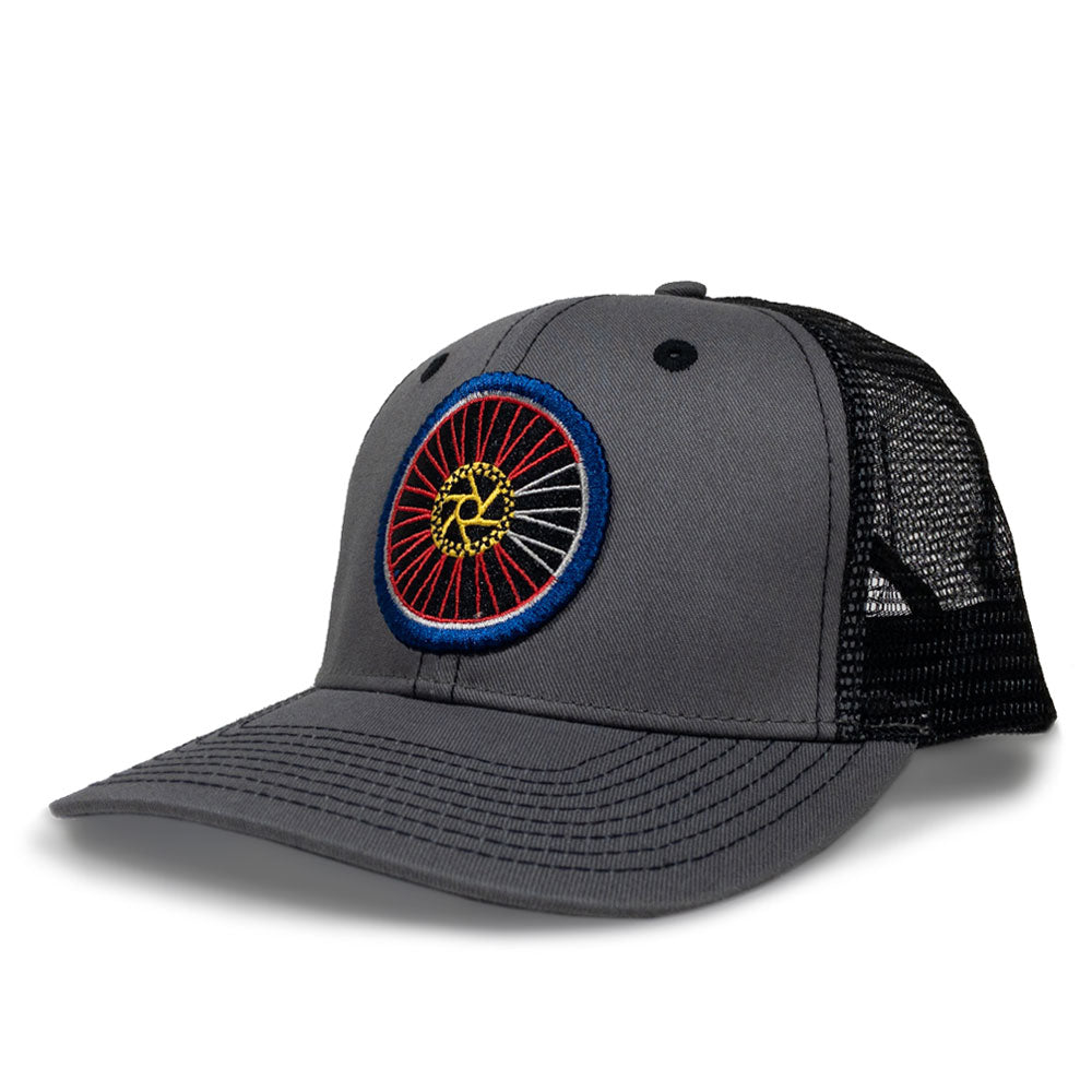 Colorado Mountain Bike Wheel Trucker Hat