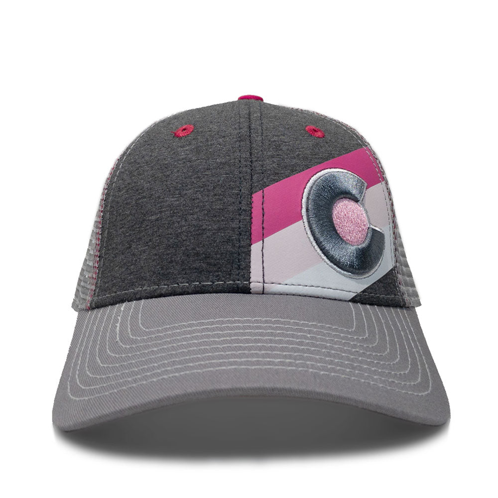 Incline Colorado Trucker Hat - Pink Punk