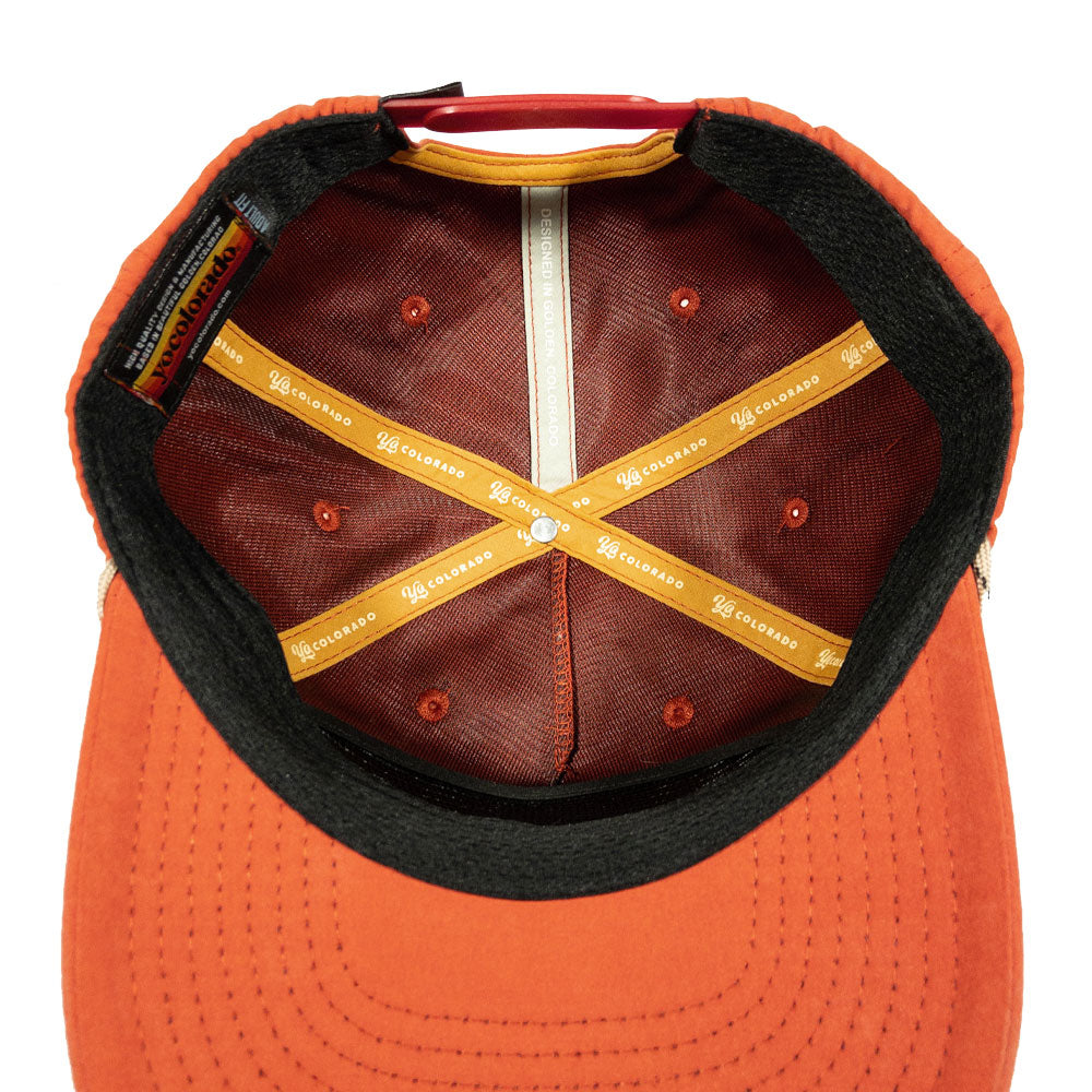 Rope Hat - Black with Orange Logo