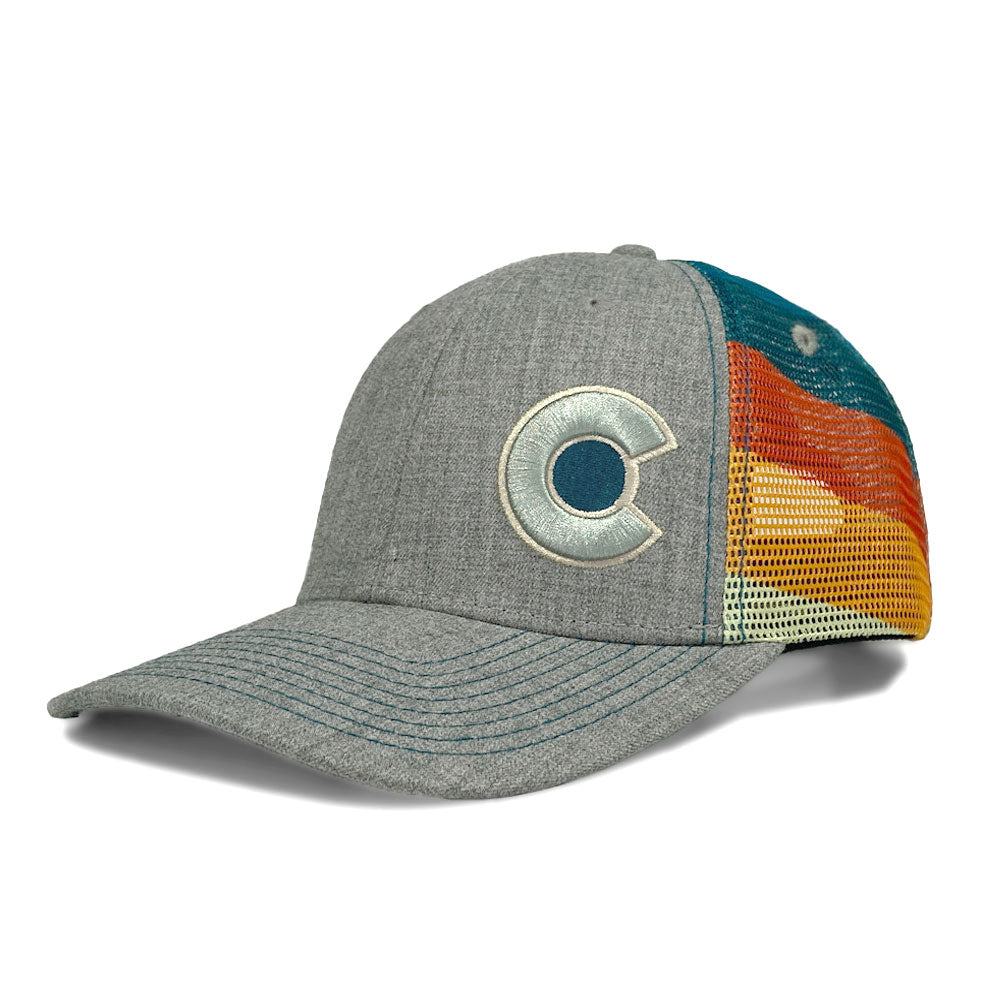 Grey Shoreline Trucker Hat