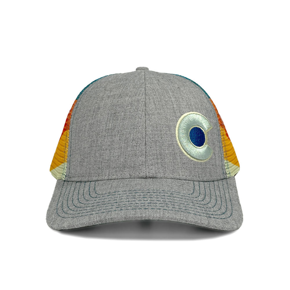 Grey Shoreline Trucker Hat