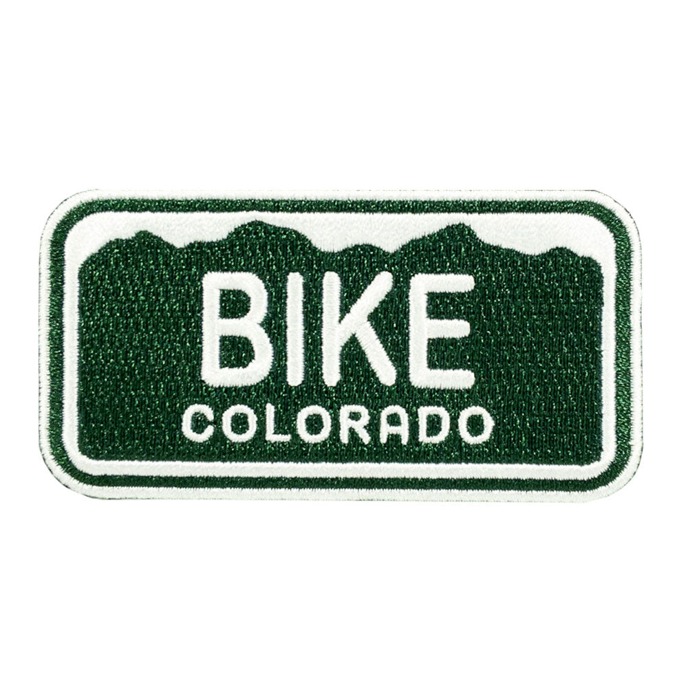 Bike Colorado License Plate Patch
