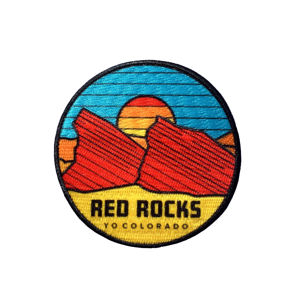 Retro Red Rocks Patch