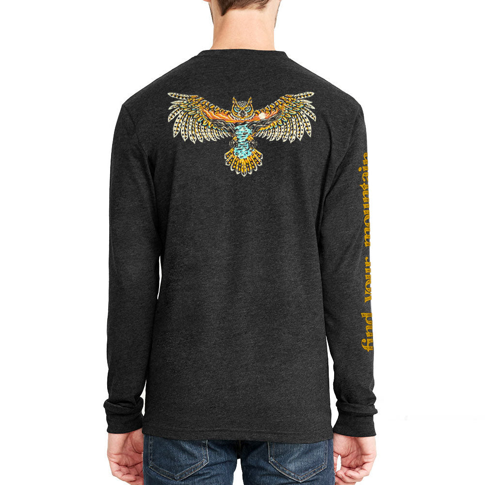 Unisex Mountain Owl Long Sleeve T-Shirt