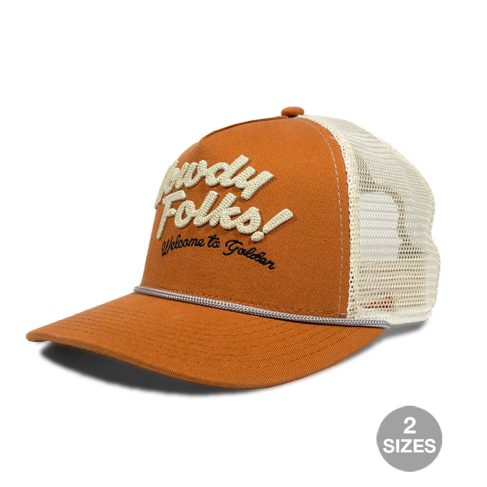 Howdy Golden Orange Trucker Hat
