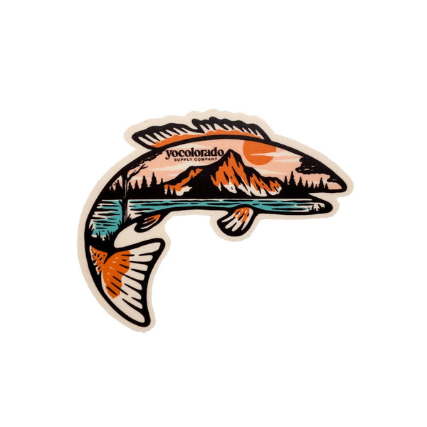 Montana Fly Fishing Sticker Decal - Self Adhesive Vinyl - Weatherproof -  Made in USA - mt fish lure tackle flies fly rod angler 