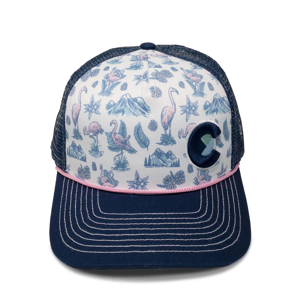 Colorado Mountain Flamingo Trucker Hat